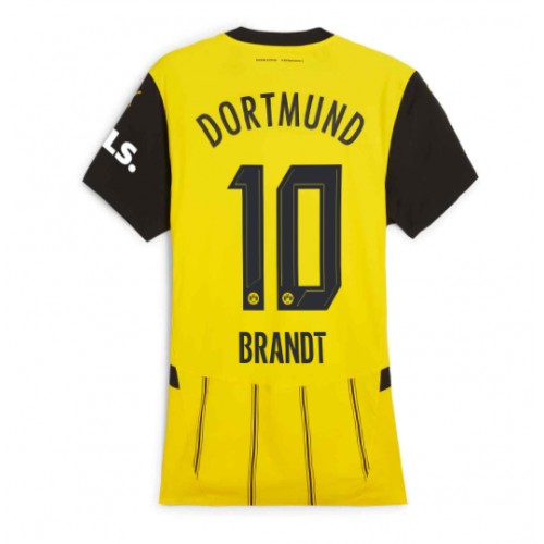 Fotballdrakt Dame Borussia Dortmund Julian Brandt #10 Hjemmedrakt 2024-25 Kortermet